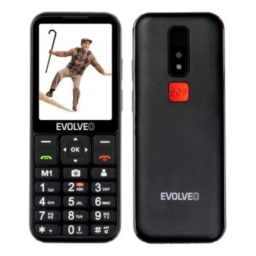 Evolveo - EasyPhone LT 4G telefono per anziani nero