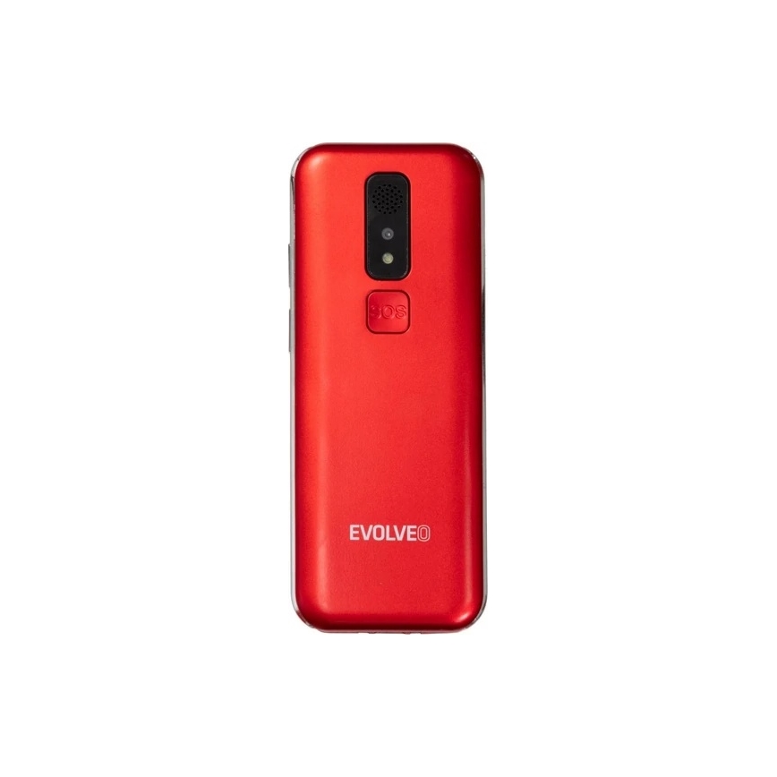 Evolveo - EasyPhone LT, telefono cellulare 4G per anziani, rosso