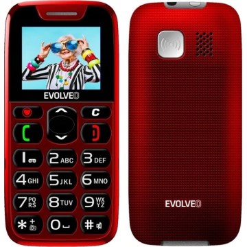 Evolveo - EasyPhone, telefono per anziani, rosso