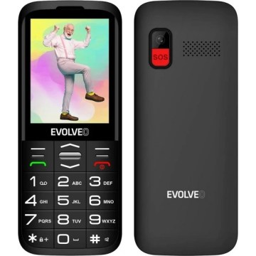 Evolveo - EasyPhone XO, telefono cellulare per anziani, nero