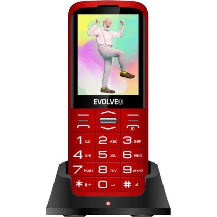 Evolveo - EasyPhone XO telefono cellulare per anziani rosso