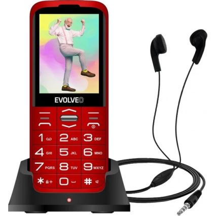 Evolveo - EasyPhone XO telefono cellulare per anziani rosso