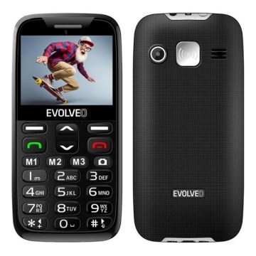 Evolveo - EasyPhone XR 4G, telefono cellulare per anziani, nero