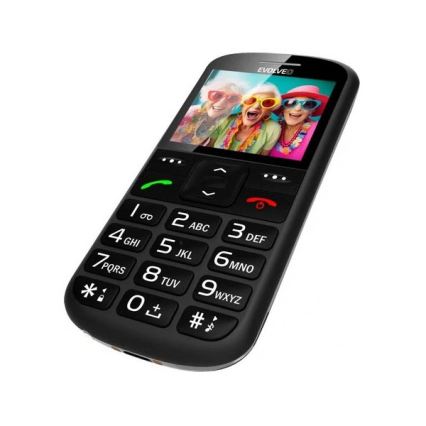 Evolveo - EasyPhone XS cellulare per anziani, nero