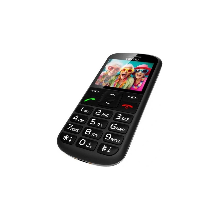 Evolveo - EasyPhone XS cellulare per anziani, nero