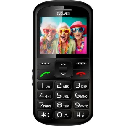 Evolveo - EasyPhone XS cellulare per anziani, nero