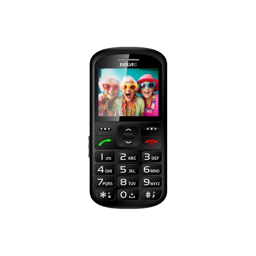 Evolveo - EasyPhone XS cellulare per anziani, nero