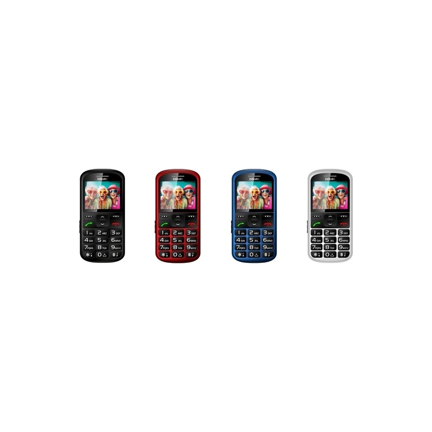 Evolveo - EasyPhone XS cellulare per anziani, nero