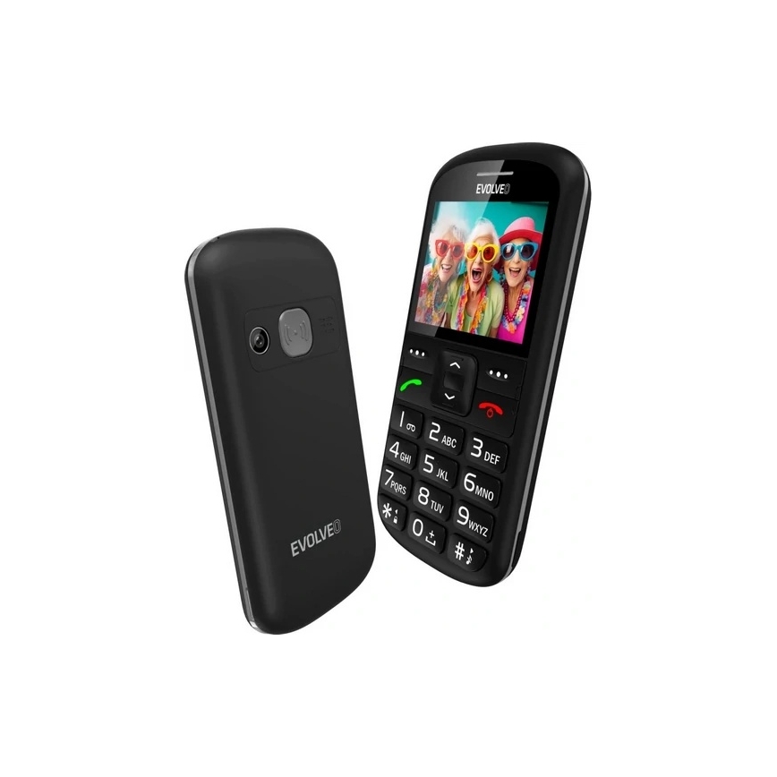Evolveo - EasyPhone XS cellulare per anziani, nero