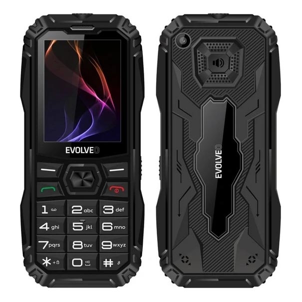 Evolveo - MaxPhone A1 telefono a pulsanti con doppia SIM, nero