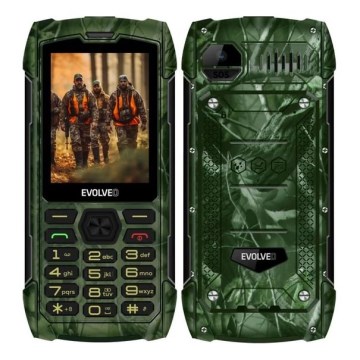 Evolveo - StrongPhone H1, telefono Dual SIM impermeabile, mimetica da caccia