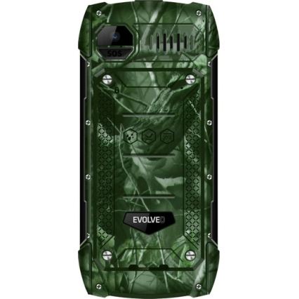 Evolveo - StrongPhone H1, telefono Dual SIM impermeabile, mimetica da caccia