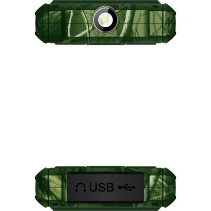 Evolveo - StrongPhone H1, telefono Dual SIM impermeabile, mimetica da caccia