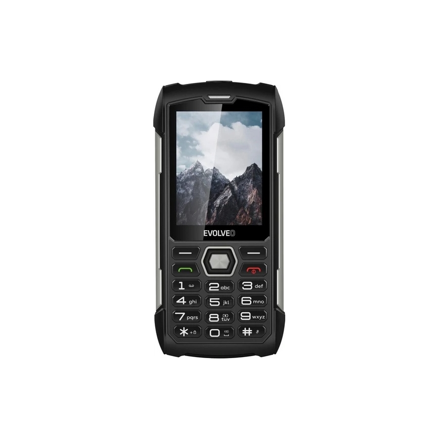 Evolveo - StrongPhone H1, telefono Dual SIM impermeabile, nero-argento