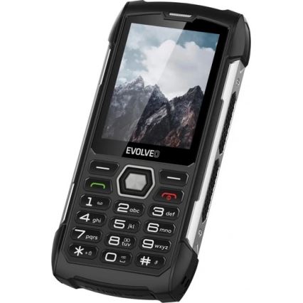 Evolveo - StrongPhone H1, telefono Dual SIM impermeabile, nero-argento