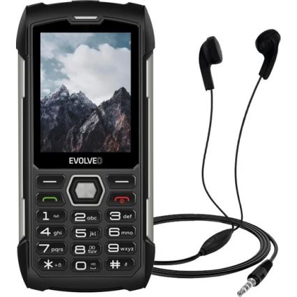Evolveo - StrongPhone H1, telefono Dual SIM impermeabile, nero-argento