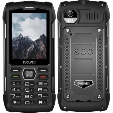 Evolveo - StrongPhone H1, telefono Dual SIM impermeabile, nero-grigio