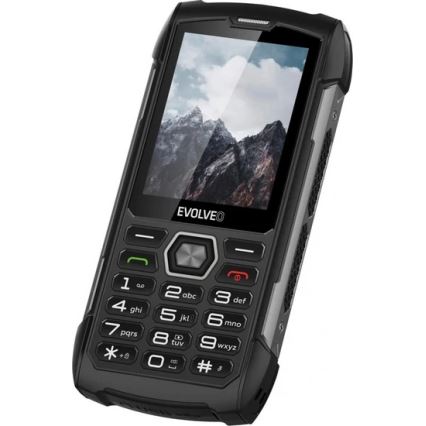 Evolveo - StrongPhone H1, telefono Dual SIM impermeabile, nero-  grigio