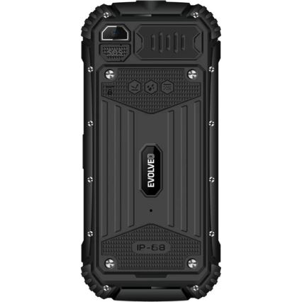 Evolveo - StrongPhone Q1, telefono Dual SIM impermeabile, nero