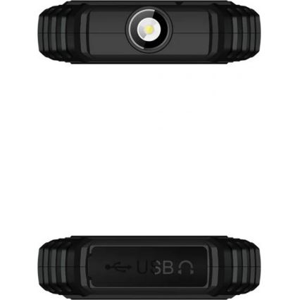 Evolveo - StrongPhone Q1, telefono Dual SIM impermeabile, nero