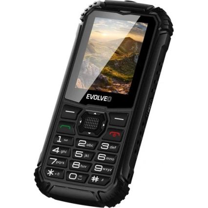 Evolveo - StrongPhone Q1, telefono Dual SIM impermeabile, nero