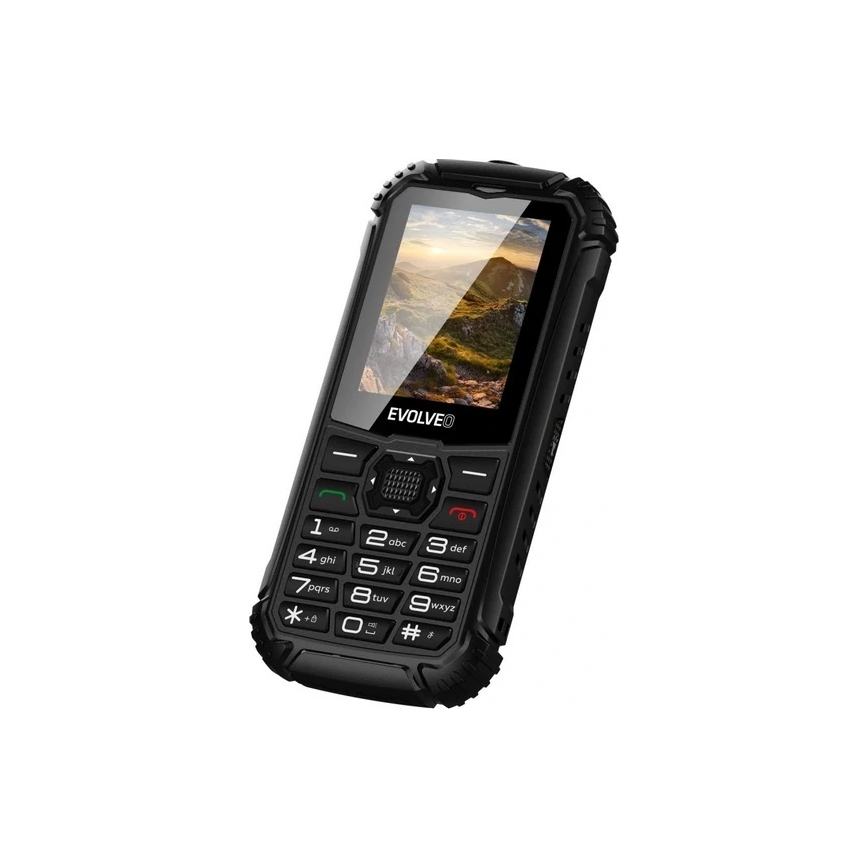 Evolveo - StrongPhone Q1, telefono Dual SIM impermeabile, nero