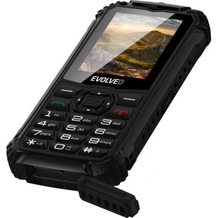 Evolveo - StrongPhone Q1, telefono Dual SIM impermeabile, nero
