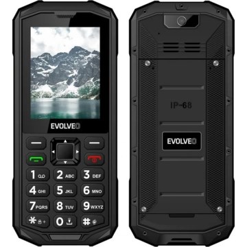 Evolveo - StrongPhone X5, telefono Dual SIM impermeabile, nero-grigio
