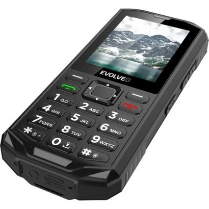 Evolveo - StrongPhone X5, telefono Dual SIM impermeabile, nero - grigio