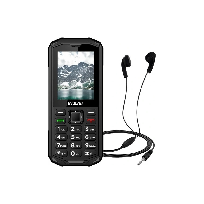 Evolveo - StrongPhone X5, telefono Dual SIM impermeabile, nero - grigio