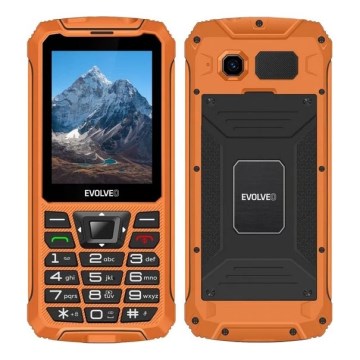 Evolveo - StrongPhone Z6, telefono Dual SIM impermeabile, arancione