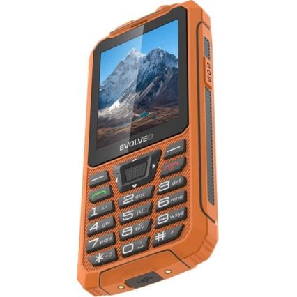 Evolveo - StrongPhone Z6, telefono Dual SIM impermeabile, arancione