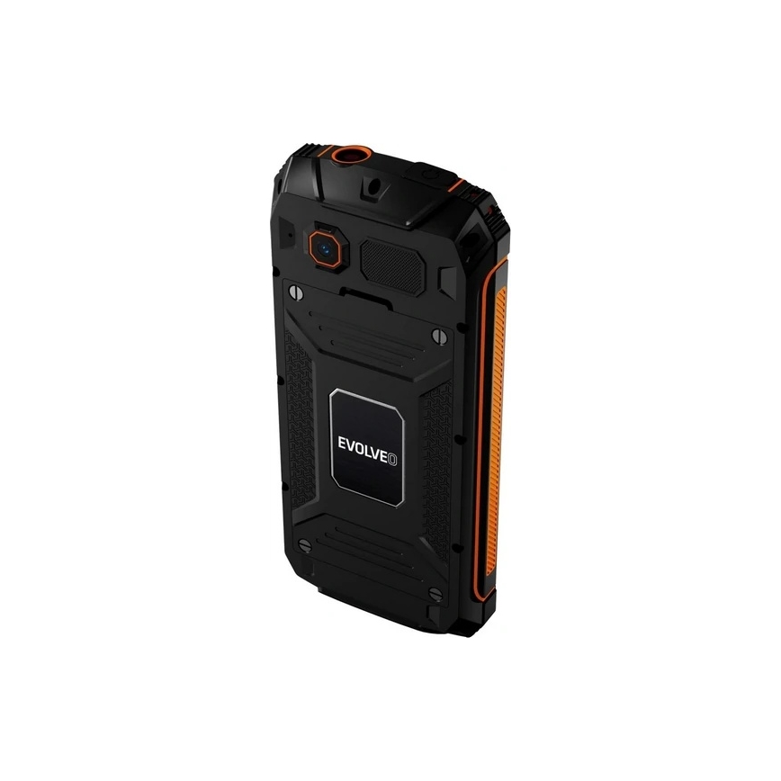 Evolveo - StrongPhone Z6, telefono Dual SIM impermeabile, nero - arancione