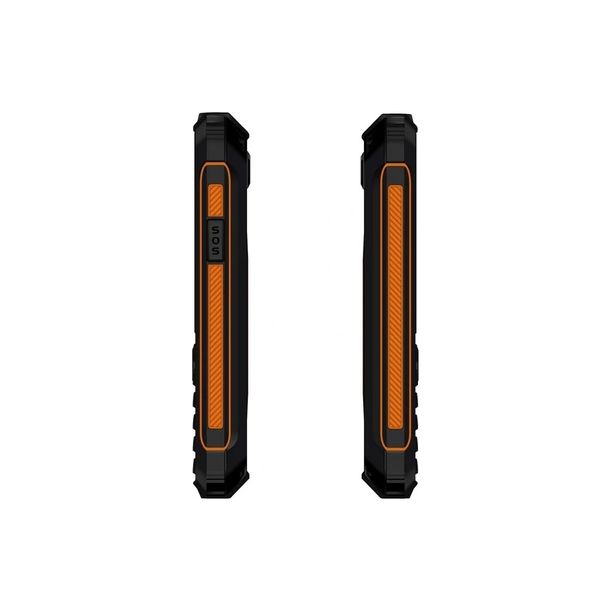 Evolveo - StrongPhone Z6, telefono Dual SIM impermeabile, nero - arancione