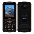 Evolveo - StrongPhone Z6, telefono impermeabile Dual SIM nero/arancione