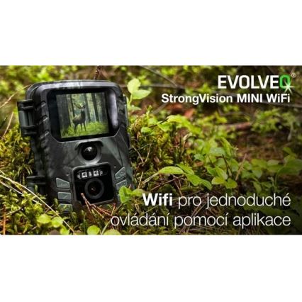 Evolveo - StrongVision MINI Wi-Fi, fototrappola/telecamera di sicurezza con app