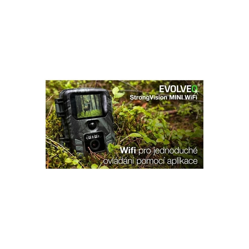 Evolveo - StrongVision MINI Wi-Fi, fototrappola/telecamera di sicurezza con app