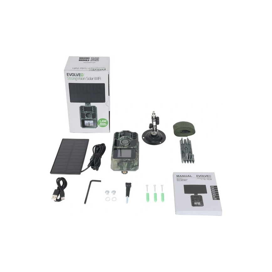Evolveo - StrongVision Solar Wi-Fi, fototrappola con Wi-Fi e pannello solare
