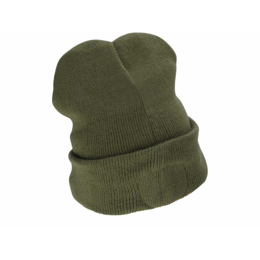 Extol - Berretto con lampada frontale a LED e ricarica USB 300 mAh, arancione neon/verde, taglia unica (UNI)