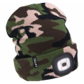Extol - Cappello con lampada frontale e ricarica USB 300 mAh camouflage taglia UNI