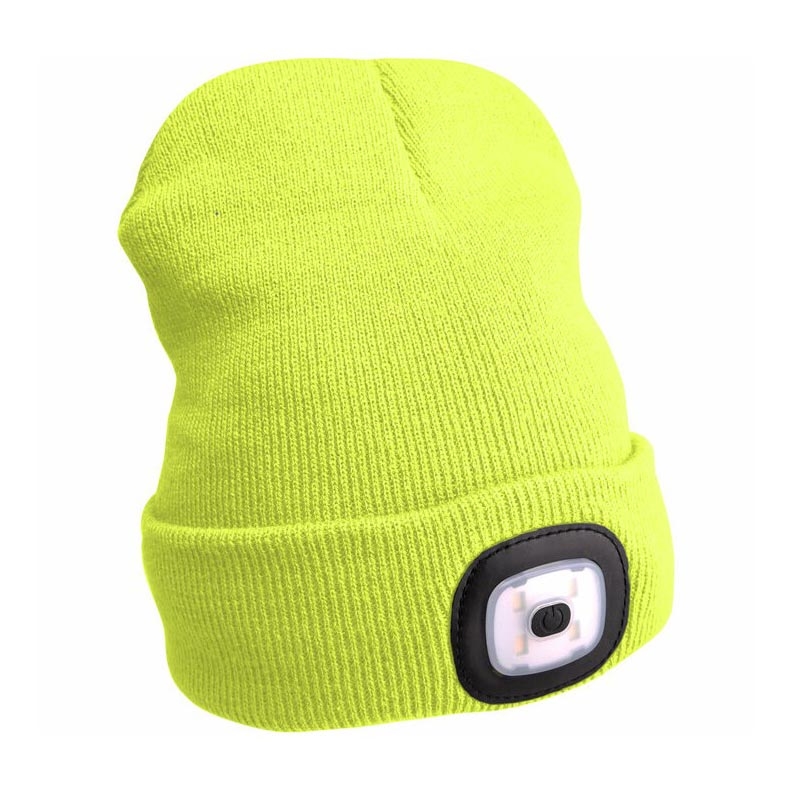 Extol - Cappello con lampada frontale e ricarica USB 300 mAh giallo neon taglia UNI