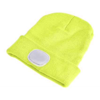 Extol - Cappello con lampada frontale e ricarica USB 300 mAh giallo neon taglia UNI