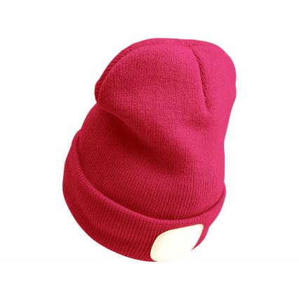 Extol - Cappello con lampada frontale e ricarica USB 300 mAh rosa taglia UNI