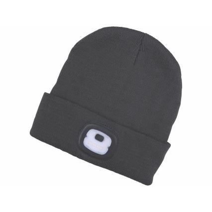 Extol - Cappello con lampada frontale e USB di ricarica 250 mAh nero size UNI