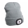 Extol - Cappello con lampada frontale ricaricabile tramite USB 300 mAh, grigio, taglia unica