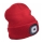 Extol - Cappello con lampada frontale ricaricabile via USB 300 mAh, rosso, taglia UNICA