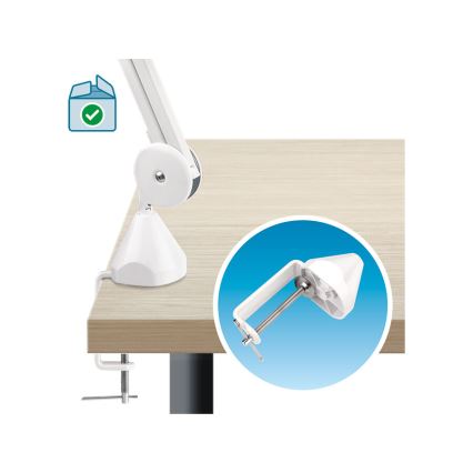 Extol - Lampada da tavolo dimmerabile a LED con lente d'ingrandimento LED/10W/230V bianca