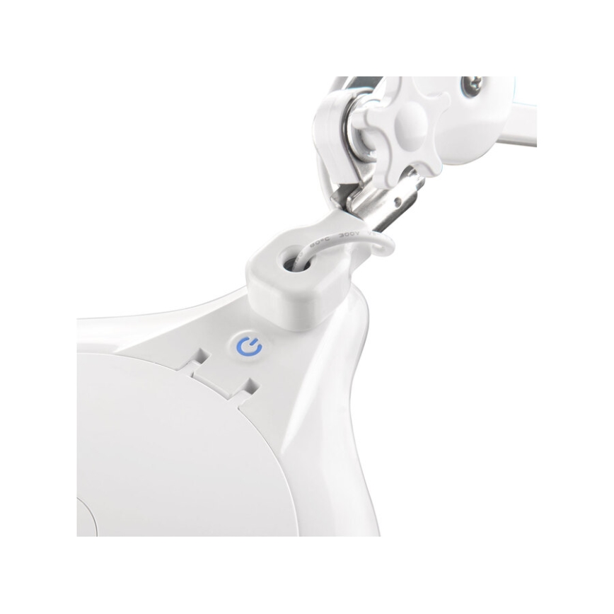 Extol - Lampada da tavolo dimmerabile a LED con lente d'ingrandimento LED/10W/230V bianca