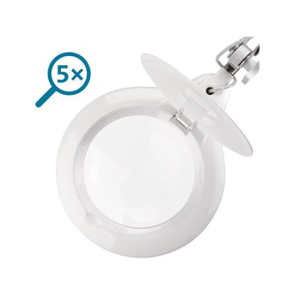 Extol - Lampada da tavolo dimmerabile a LED con lente d'ingrandimento LED/10W/230V bianca