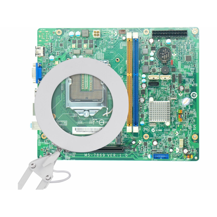 Extol - Lampada da tavolo LED dimmerabile con una lente d'ingrandimento LED/8W/5V 2900/4500/7500K bianco